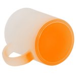 11OZ taza esmerilada para sublimar (Naranja degradado)-3