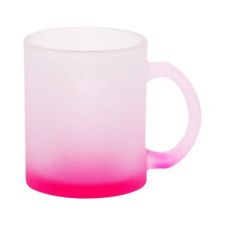 11OZ taza esmerilada para sublimar (rosa degradado)-1