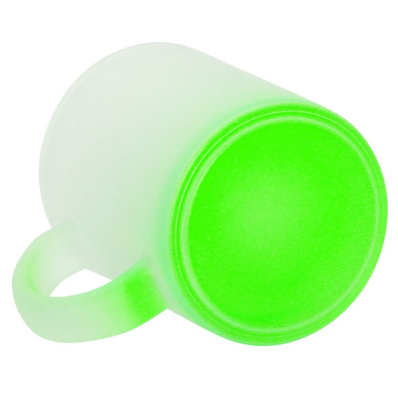 11OZ taza esmerilada para sublimar (verde degradado)-3