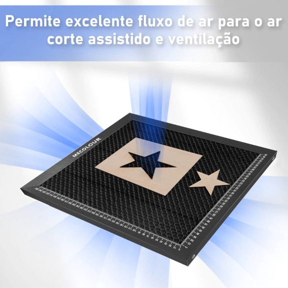 Mesa Trabajo Panal Abeja Para Grabador Láser | 300x400x22 Mm | Aluminio | Corte Limpio Y Visión Clara