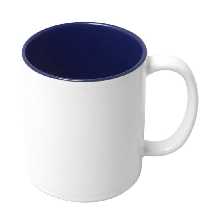 Quaff Mug Inner Color:blue Fábrica de Maquina Sublimacion, Tazas Para Sublimar por mayoreo