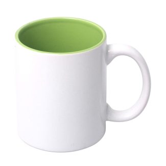 taza con interior de color-Verde claro-1
