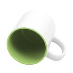 taza con interior de color-Verde claro-3
