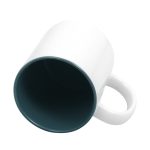 taza con interior de color-Verde oscuro-3