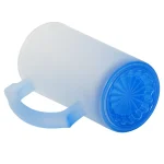 Taza De Vidrio Glaseado Para Sublimar 16oz (Azul Degradado)-3