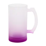 Taza De Vidrio Glaseado Para Sublimar 16oz (Morado Degradado)-1