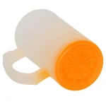 Taza De Vidrio Glaseado Para Sublimar 16oz (Naranja Degradado)-3