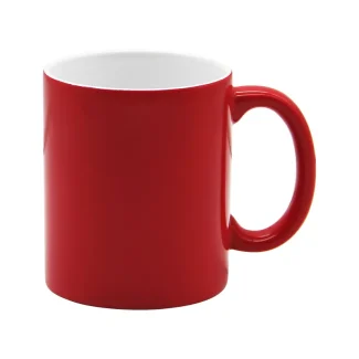 Taza Fluorescente brillante rojo-1