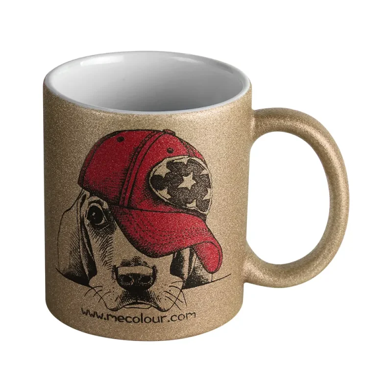 Taza con purpurina para sublimar 11oz (cobre)-2