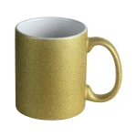 Taza con purpurina para sublimar 11oz (dorado)-1