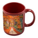 Taza de color con parche blanco (rojo)-2