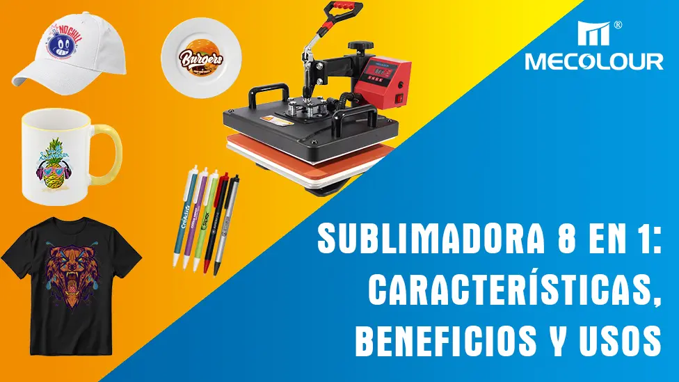 Sublimadora 8 en 1 características, beneficios y usos