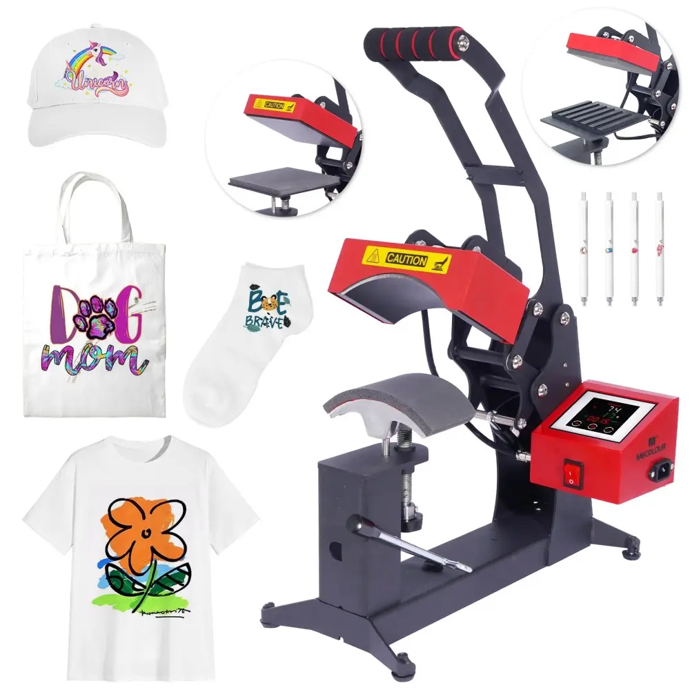 Sublimadora para Gorras, Etiquetas y Bolígrafos 3 En 1-1