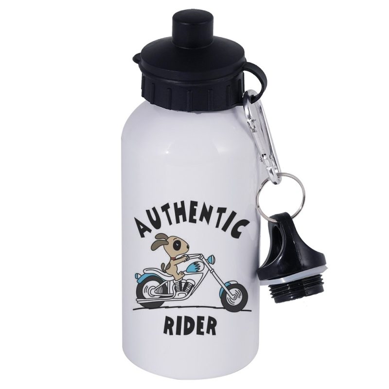 400ml Botella deportiva con Tapas dobles blanco-2