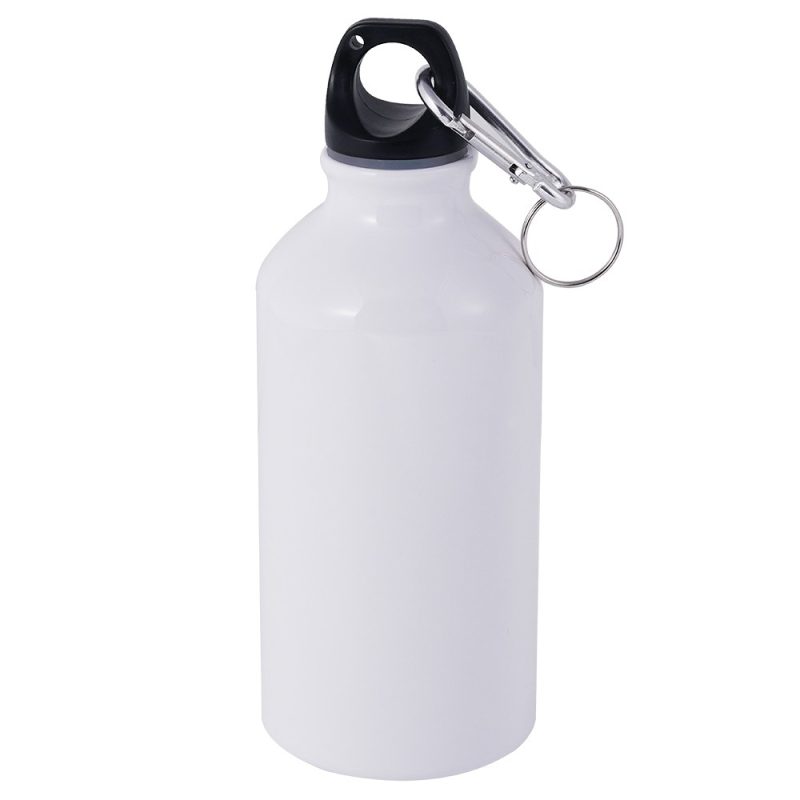 400ml Botella deportiva de aluminio blanco-1