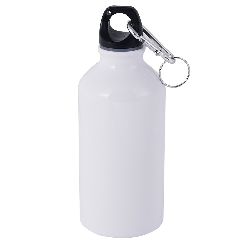400ml Botella deportiva de aluminio blanco-1