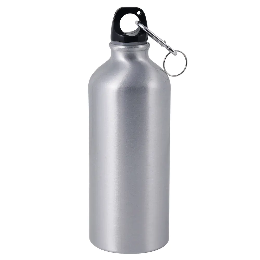 600ml Botella deportiva de aluminio Plata-1 600ml Botella deportiva de aluminio Plata-1