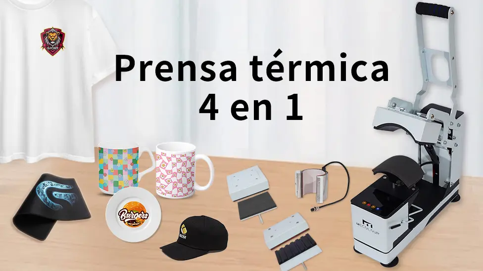 Prensa térmica 4 en 1