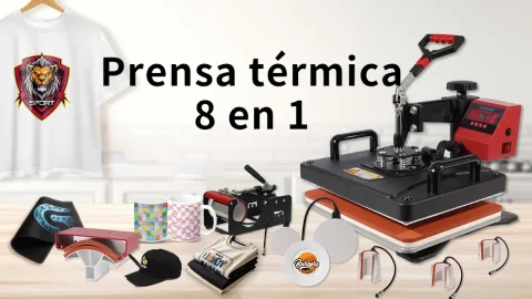 Prensa térmica 8 en 1