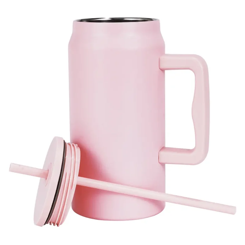 Vaso de acero inoxidable para sublimación 40oz-rosa-2