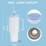 40oz Vaso de con asa y popote (azul)-3