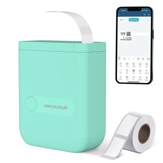 Impresora de etiquetas de media pulgada (Azul)-2