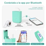 Impresora de etiquetas de media pulgada (Azul)-4