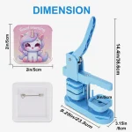 Máquina de chapitas rotativas cuadradas (azul)-3