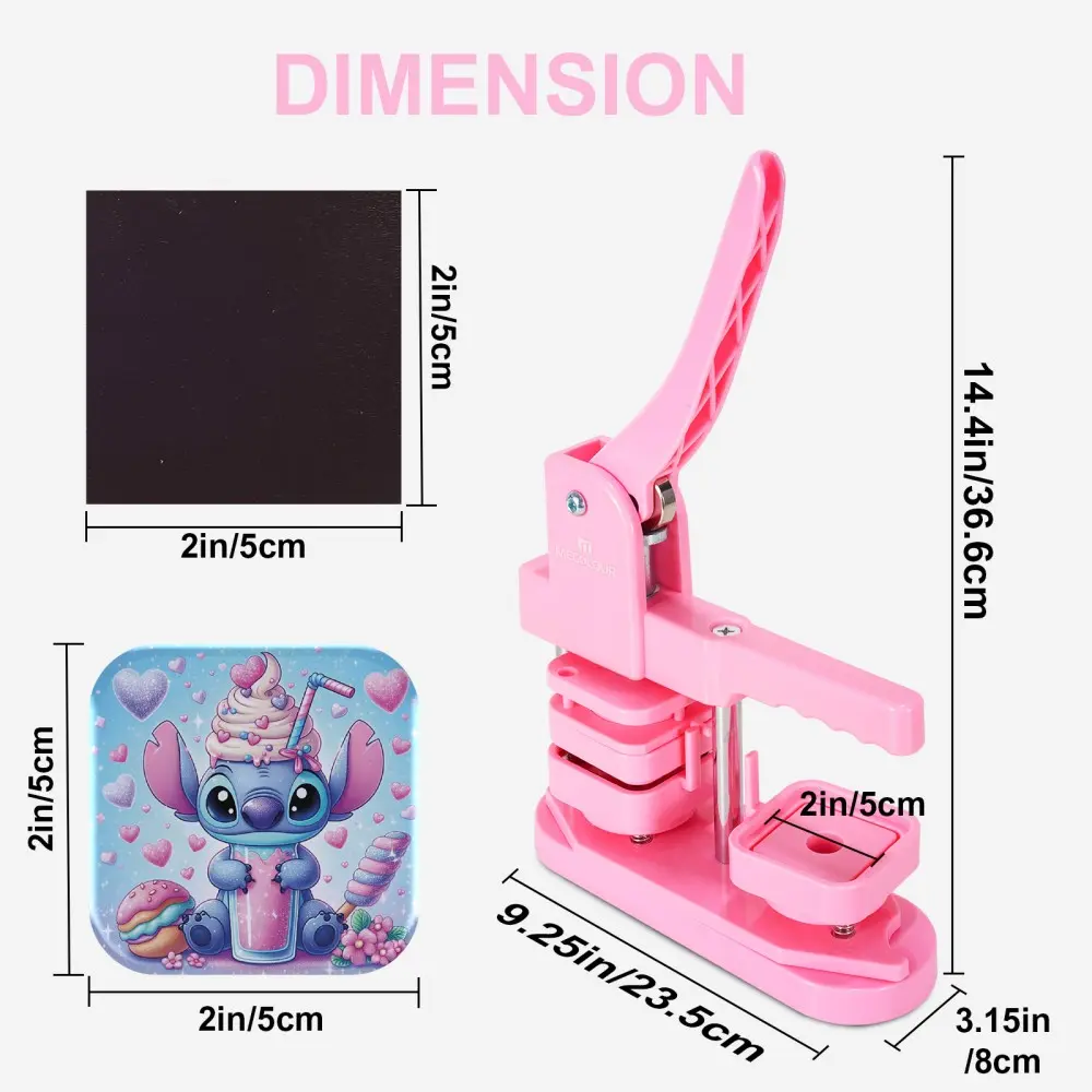 Máquina de chapitas rotativas cuadradas (rosa)-3