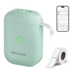 Impresora de etiquetas portátil de media pulgada (azul)-1