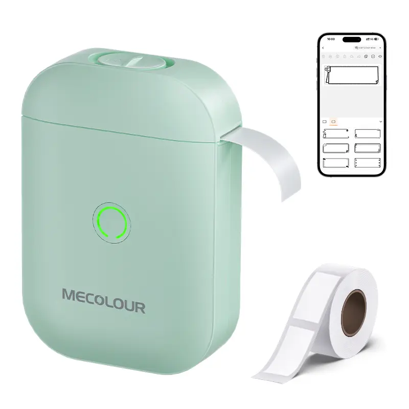 Impresora de etiquetas portátil de media pulgada (azul)-1 Impresora de etiquetas portátil de media pulgada (azul)-1