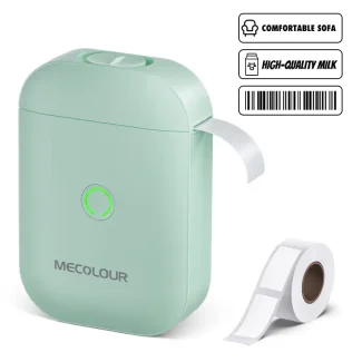 Impresora de etiquetas portátil de media pulgada (azul)-2