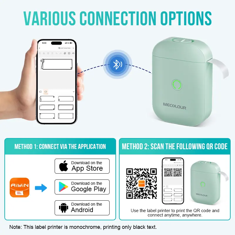 Impresora de etiquetas portátil de media pulgada (azul)-3 Impresora de etiquetas portátil de media pulgada (azul)-3