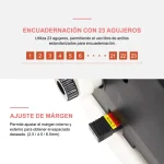 Maquina para encuadernar eléctrica de alambre doble con cuchillo-3