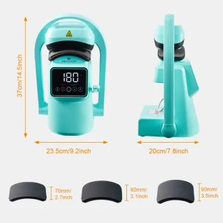 Plancha Para Sublimar Gorras 3 en 1-3