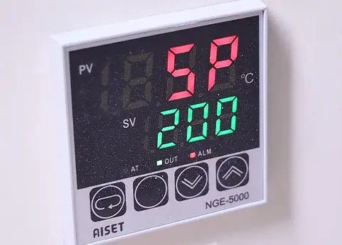 Ajusta la temperatura a 200℃