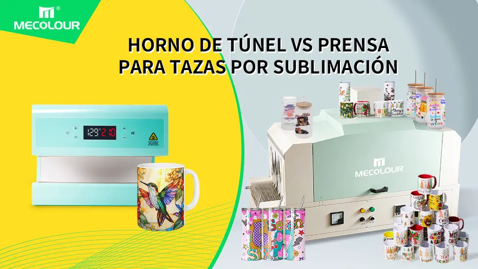 Horno de Túnel vs Prensa para Tazas por Sublimación