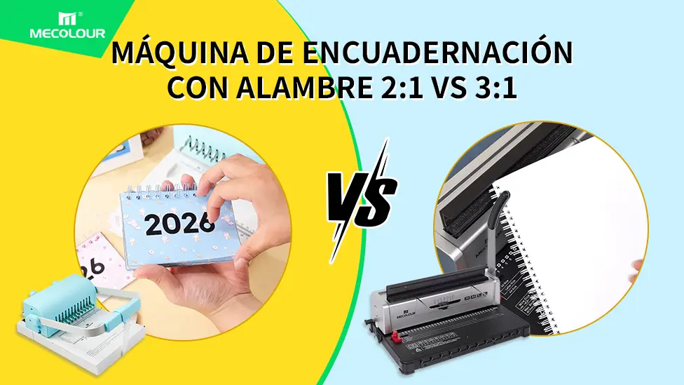 Máquina de encuadernación con alambre 21 vs 31